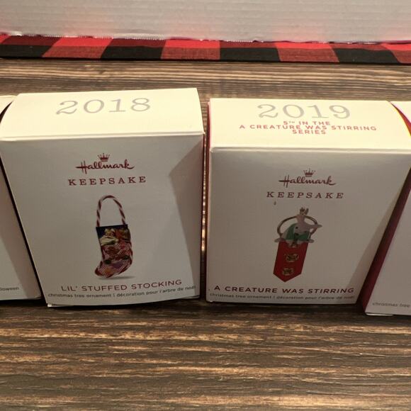 Miniature Hallmark Ornaments 2018-2020 Lot Of 10 - Picture 4 of 6